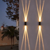 Charly | Modern Waterproof LED Outdoor Wall Light | Rectangular Up/Down Aluminum Fixture