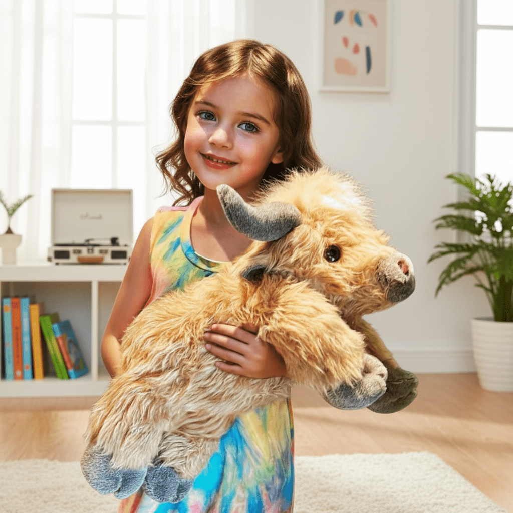 Sisica | MOOLETTE – Lovable Highland Cow Plush with Cozy, Huggable Design