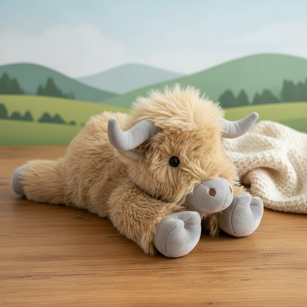 Sisica | MOOLETTE – Lovable Highland Cow Plush with Cozy, Huggable Design