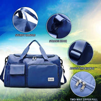 Charly | Multi-pocket travel bag, sports and gym bag with separate shoe compartment