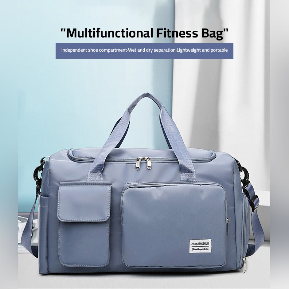 Sisica | Multi-pocket travel bag, sports and gym bag with separate shoe compartment