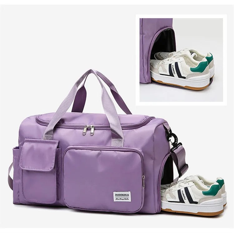 Sisica | Multi-pocket travel bag, sports and gym bag with separate shoe compartment