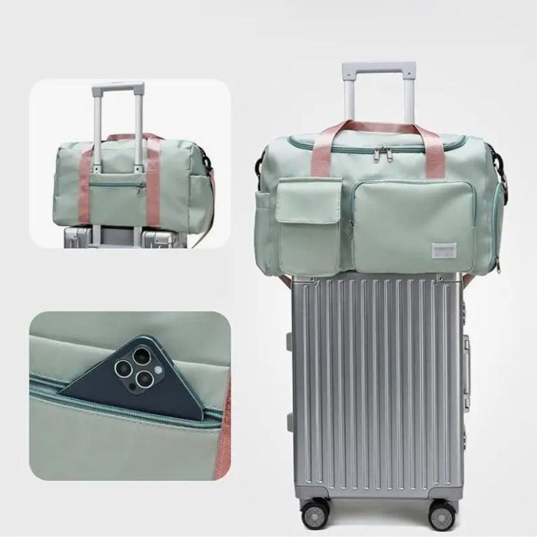 Sisica | Multi-pocket travel bag, sports and gym bag with separate shoe compartment
