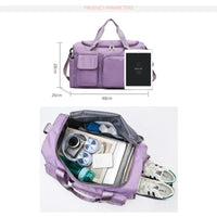 Sisica | Multi-Pocket Travel Bag, Sports and Gym Duffle with Separate Shoe Compartment