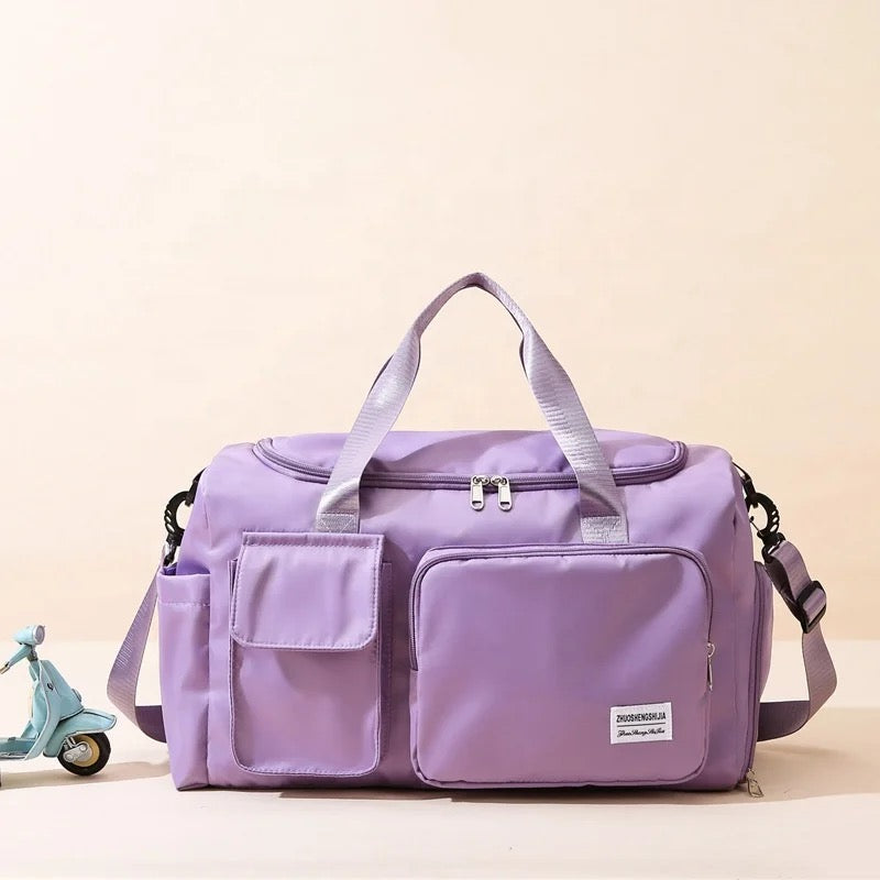 Charly | Multi-Pocket Travel Bag, Sports and Gym Duffle with Separate Shoe Compartment