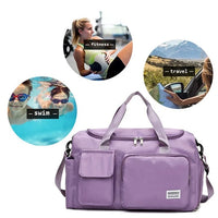 Sisica | Multi-Pocket Travel Bag, Sports and Gym Duffle with Separate Shoe Compartment