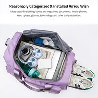 Sisica | Multi-Pocket Travel Bag, Sports and Gym Duffle with Separate Shoe Compartment