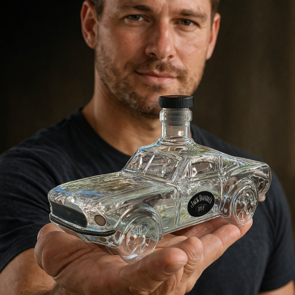 Charly | Mustang Whiskey Decanter | Mustang Design | Handmade Glass