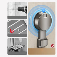 Sisica | No-Drill Suction Powered Corner Bathroom Organizer