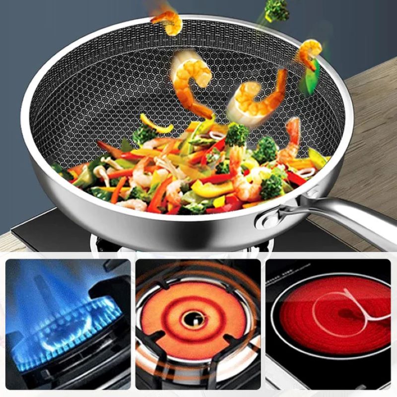 Sisica | Non-stick stainless steel frying pan
