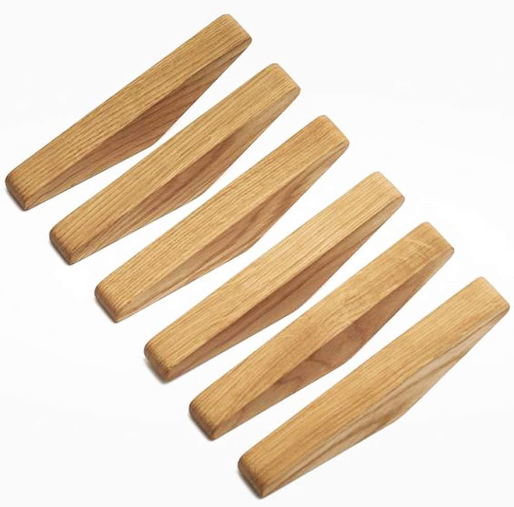 Sisica | Nordhaak Wall Hooks Set – 6 Minimalist Clothes Hooks Made of Solid Wood