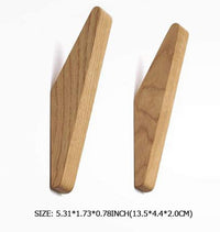 Sisica | Nordhaak Wall Hooks Set – 6 Minimalist Clothes Hooks Made of Solid Wood