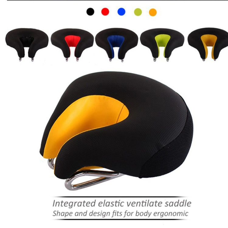 Sisica | Nose-less Bicycle Saddle Mountain Bike Thick Soft Padding (Blue)