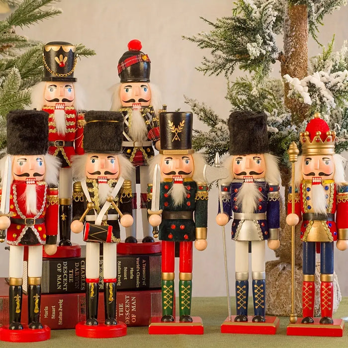 Sisica | NutcrackerJoy - Wooden Nutcracker Soldier Figure for Timeless Christmas Charm