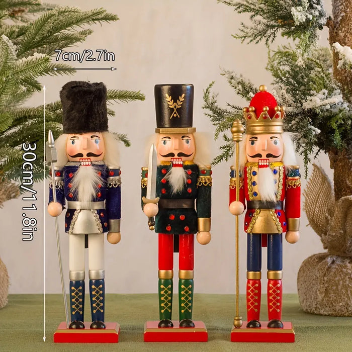 Sisica | NutcrackerJoy - Wooden Nutcracker Soldier Figure for Timeless Christmas Charm