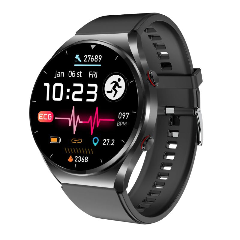 Charly | One-Click Blood Sugar Blood Pressure Ekg/Ekg Hrv Heart Monitoring Suga Pro Health Smartwatch