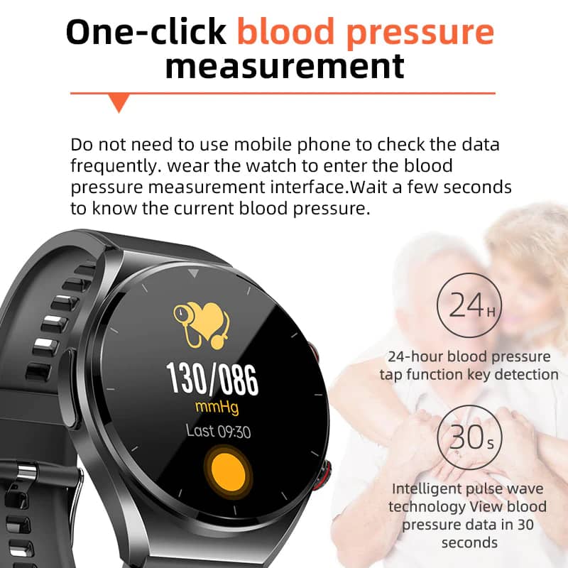 Sisica Health Watch: ECG, Blood Sugar, BP & Heart Monitor