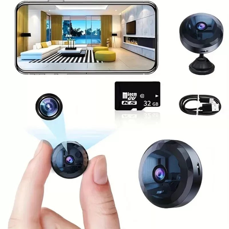 Sisica | OPTIGUARD – Magnetic Mini WiFi Camera 1080P HD with Night Vision & Motion Detection
