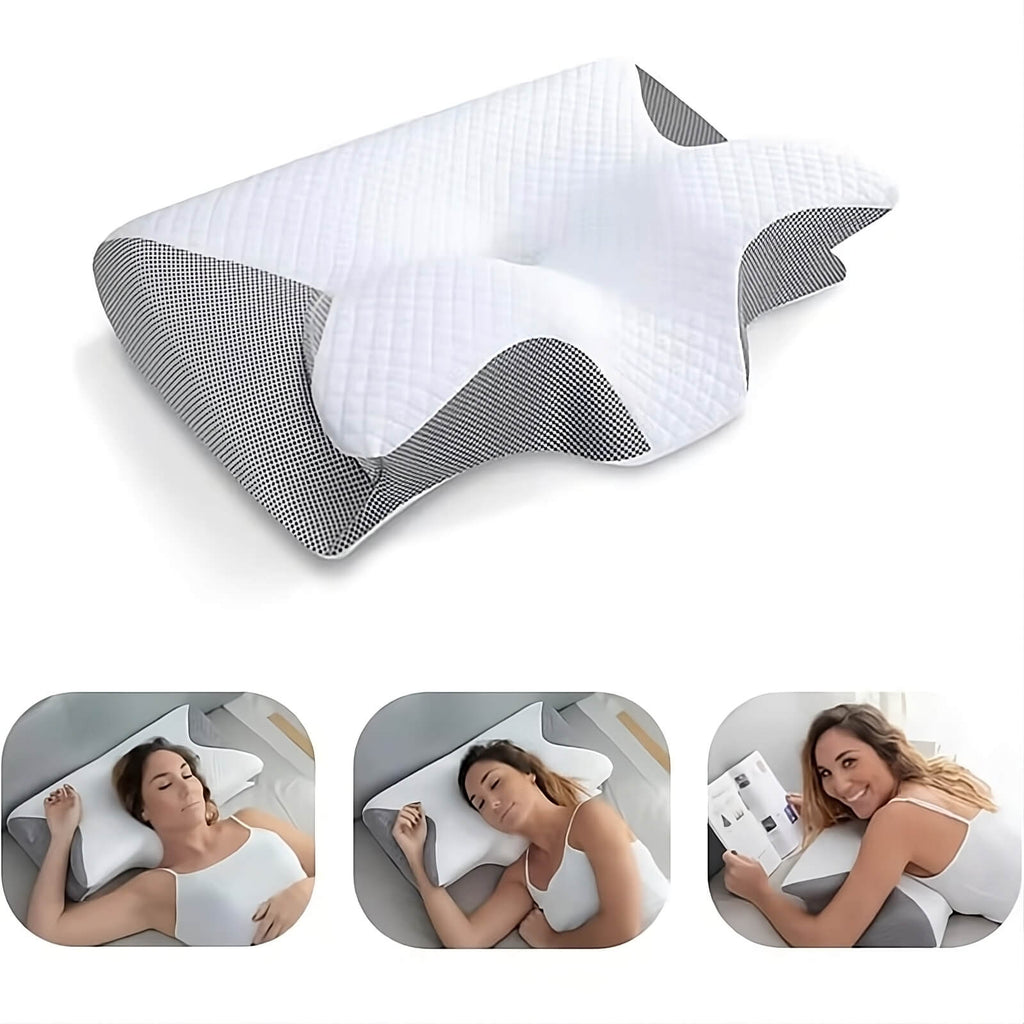 Charly | Orthopedic Pillow | Ergonomic Support for Neck and Back | Memory Foam