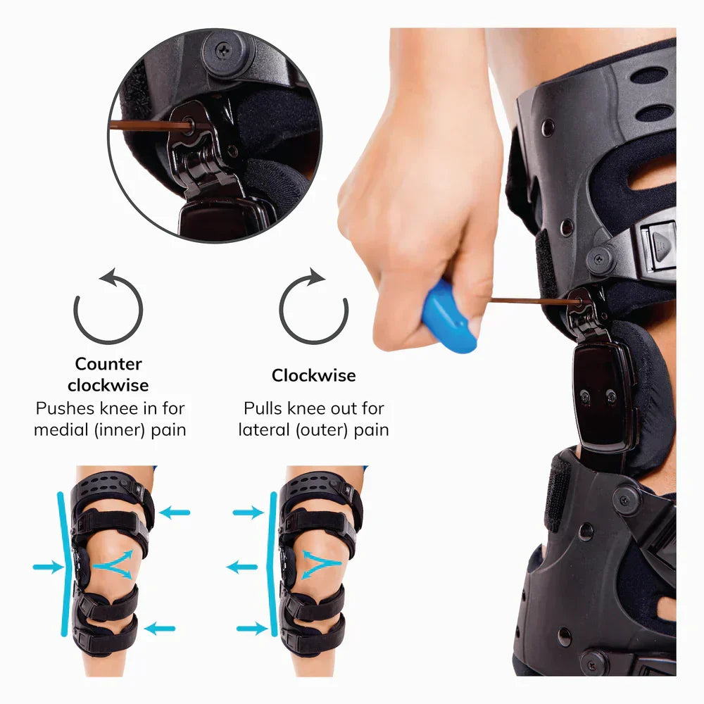 Sisica | Osteoarthritis relieving knee brace – Medial and lateral support for pain relief in bone-on-bone arthritis