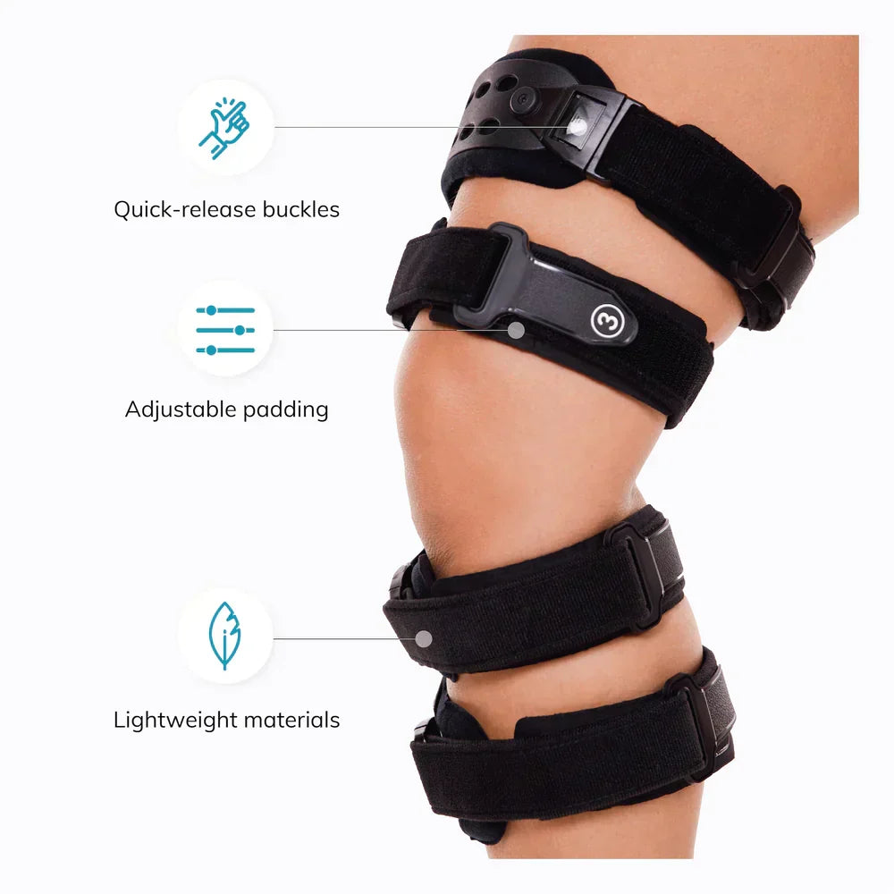 Charly | Osteoarthritis relieving knee brace – Medial and lateral support for pain relief in bone-on-bone arthritis