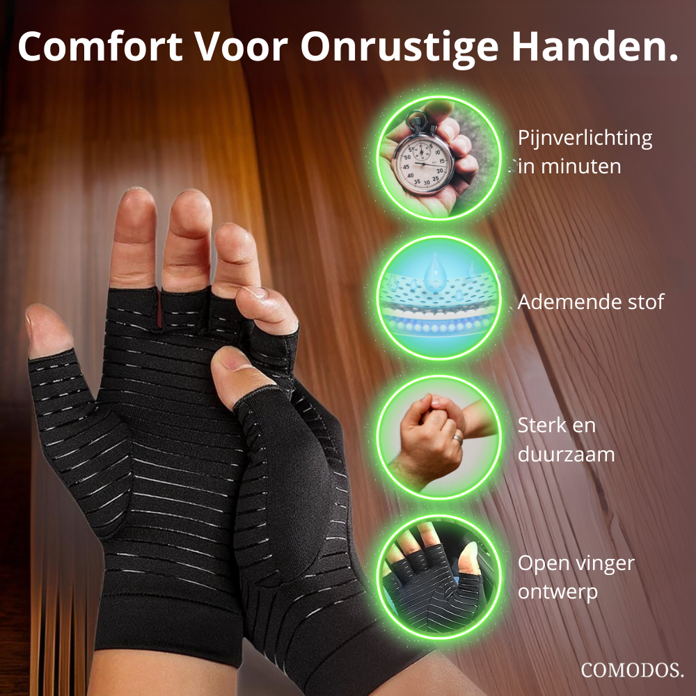 Sisica | Pain-Relieving Compression Gloves with Open Fingers