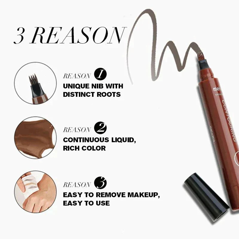 Sisica | 4-Prong Eyebrow Pen for Natural Definition
