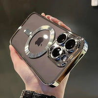 Charly | Plating Clear Soft Magnetic Case for iPhone