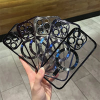 Sisica | Plating Clear Soft Magnetic Case for iPhone