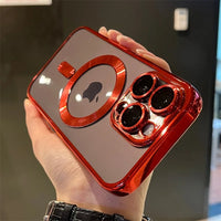 Charly | Plating Clear Soft Magnetic Case for iPhone
