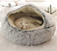 Charly | Plush Calming Pet Bed | Round Cozy Cat & Dog Bed