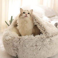Charly | Plush Calming Pet Bed | Round Cozy Cat & Dog Bed