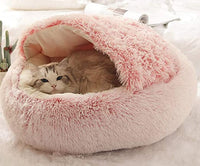 Charly | Plush Calming Pet Bed | Round Cozy Cat & Dog Bed