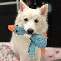 Charly | Plush Duck Dog Toy with Squeaker