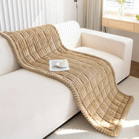 Sisica | Plush Pleated Edges Sofa Cover