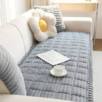 Charly | Plush Pleated Edges Sofa Cover