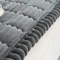 Sisica | Plush Pleated Edges Sofa Cover