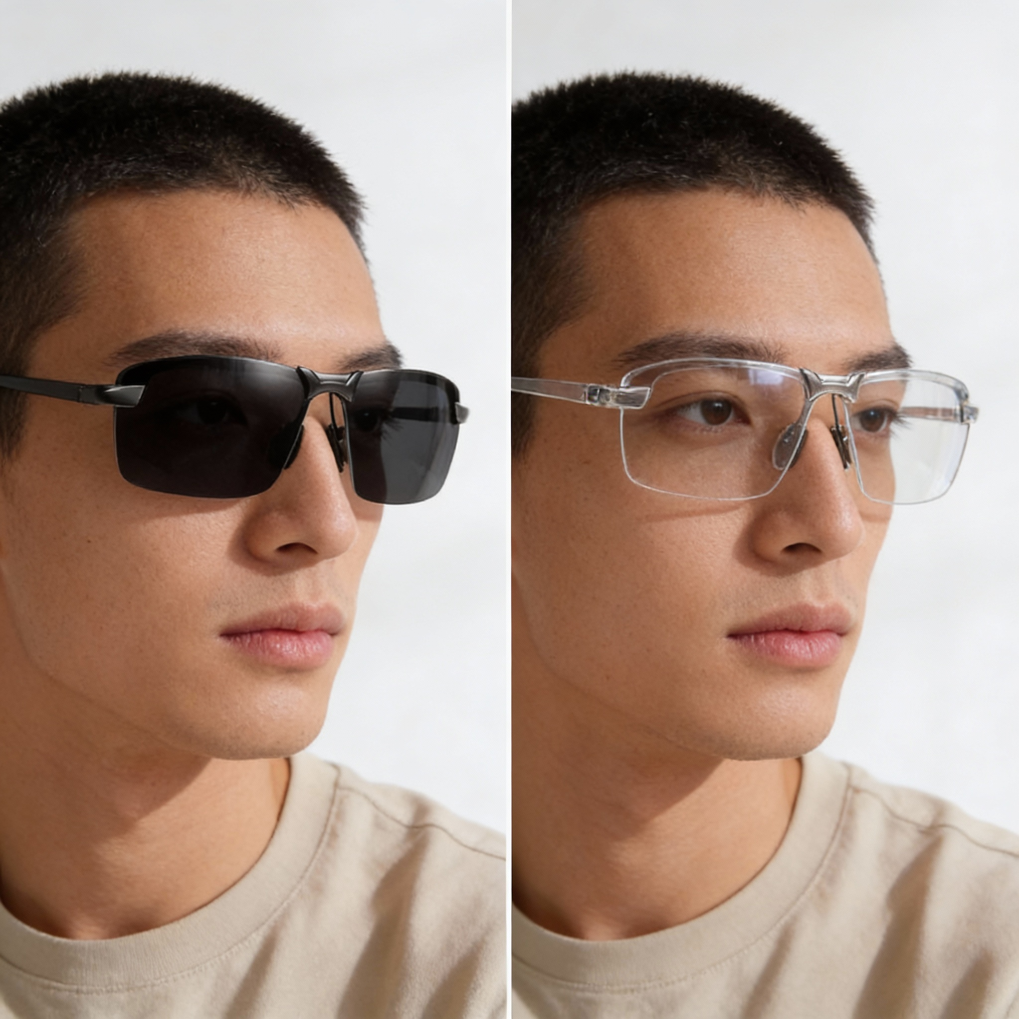 Sisica | Polarized Photochromic Sunglasses | UV400 Protection | Automatic Light Adjustment (Day & Night) | Intelligent Glare Reduction for Drivers & Outdoors