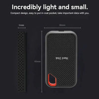 Sisica | Portable External SSD Drive High Speed Data Transfer Shockproof Storage