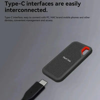 Sisica | Portable External SSD Drive High Speed Data Transfer Shockproof Storage