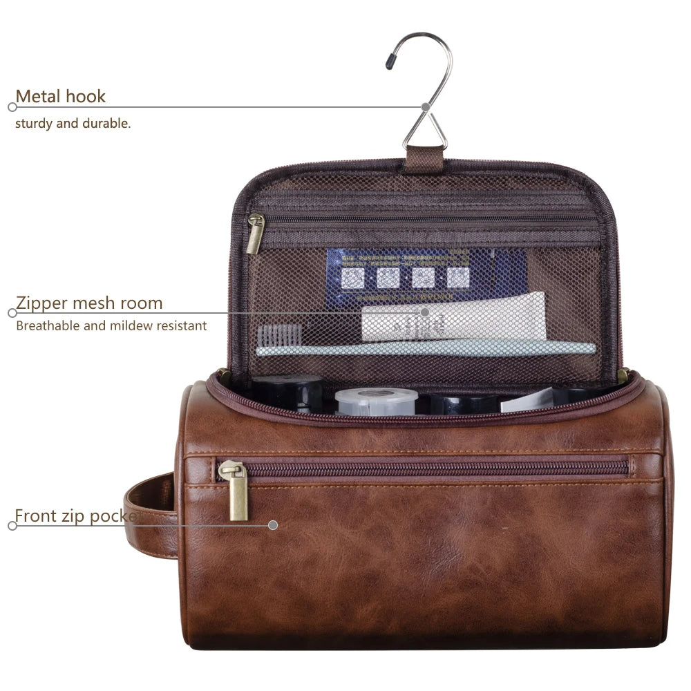 Sisica | Upscale Leather Toiletry Bag for the Modern Traveler
