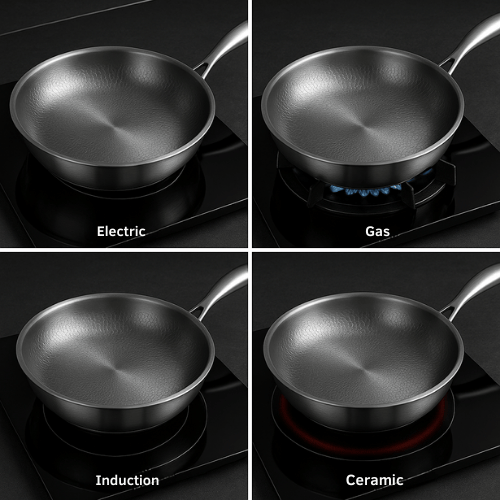 Sisica | PREMIUM PAN - High quality titanium pan without coating for all cooktops