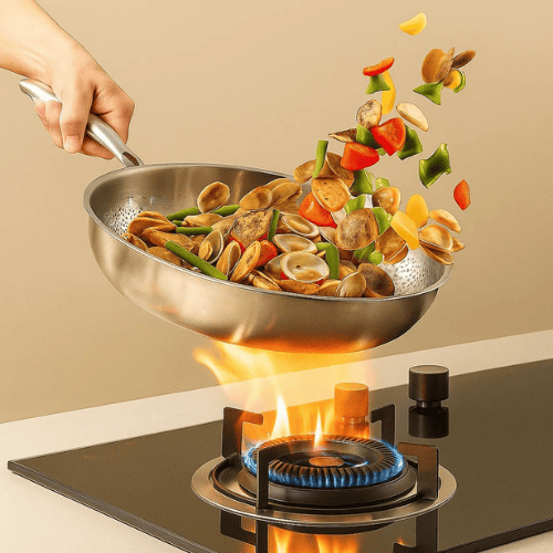 Sisica | PREMIUM PAN - High quality titanium pan without coating for all cooktops