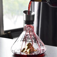 Charly | Premium Wine Decanter | Lead-Free Crystal with Rapid Aeration & Filtration for Enhanced Tasting Experience