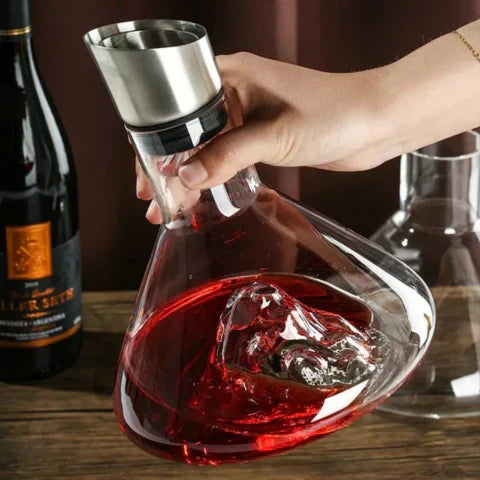 Sisica Wine Carafe | Lead-Free Crystal with Rapid Aeration