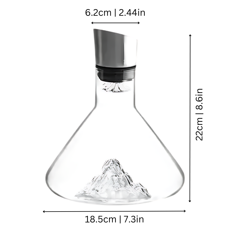 Sisica Wine Carafe | Lead-Free Crystal with Rapid Aeration