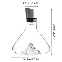 Sisica Wine Carafe | Lead-Free Crystal with Rapid Aeration