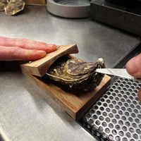 Sisica | Premium wood handle oyster shell opener clamp