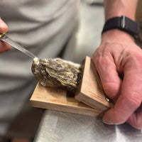 Sisica | Premium wood handle oyster shell opener clamp