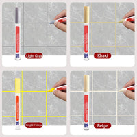 Charly | Professional Grout Pen for Ceramic Tiles | Anti-Mold Formula | Waterproof & Lightfast | Water-Based Ink | Includes Sealing Effect